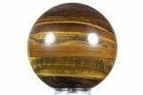 Polished Tiger's Eye Sphere - Top Quality #352488-1